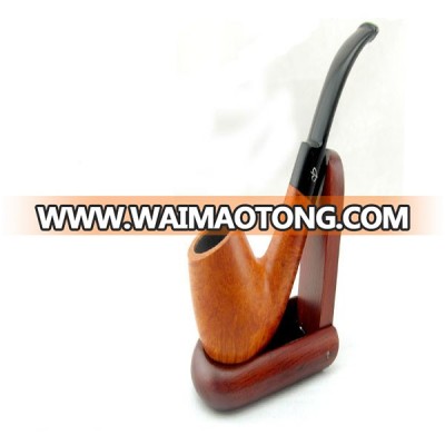 Portable solid wood folding wooden smoking pipe parts